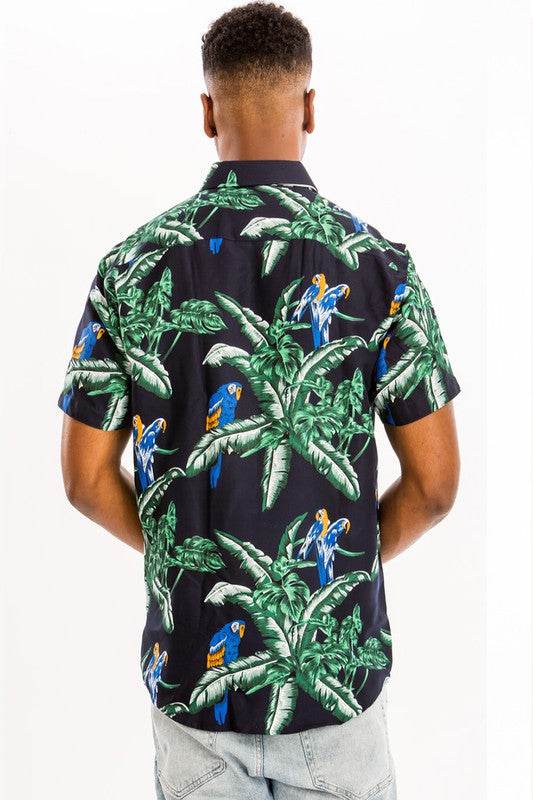 Hawaiian Print Button Down Shirt - Shop Style & More | Fresh Looks, Everyday Deals & Free Shipping
