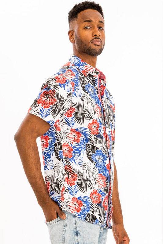 Hawaiian Print Button Down Shirt - Shop Style & More | Fresh Looks, Everyday Deals & Free Shipping