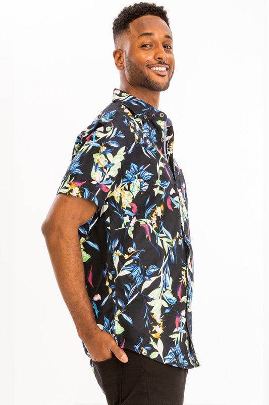 Weiv Hawaiian Print Button Down Shirt - Shop Style & More | Fresh Looks, Everyday Deals & Free Shipping