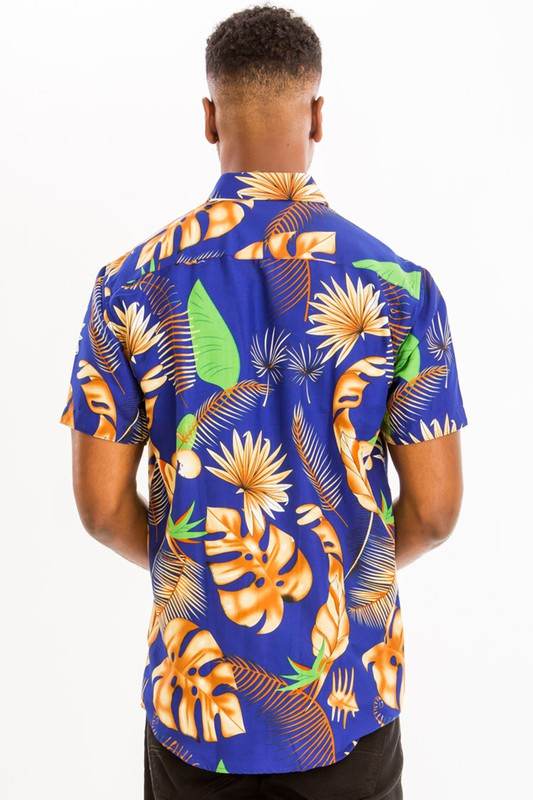 Weiv Mens Print Hawaiian Button Down Shirt - Shop Style & More | Fresh Looks, Everyday Deals & Free Shipping