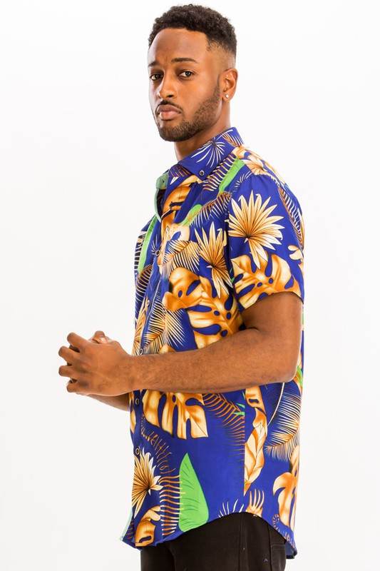Weiv Mens Print Hawaiian Button Down Shirt - Shop Style & More | Fresh Looks, Everyday Deals & Free Shipping