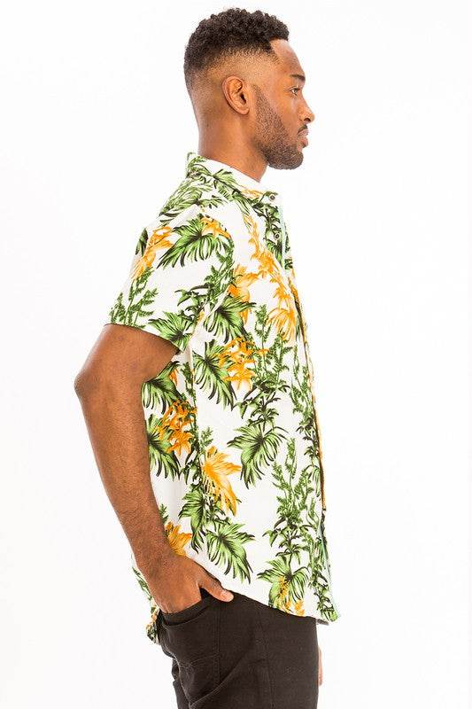 Weiv Mens Print Hawaiian Button Down Shirt - Shop Style & More | Fresh Looks, Everyday Deals & Free Shipping