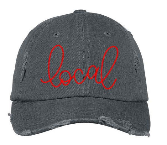 Local Distressed Embroidered Hat - Shop Style & More | Fresh Looks, Everyday Deals & Free Shipping