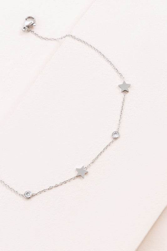 Starry Eyed Rhinestone Anklet - Shop Style & More | Fresh Looks, Everyday Deals & Free Shipping