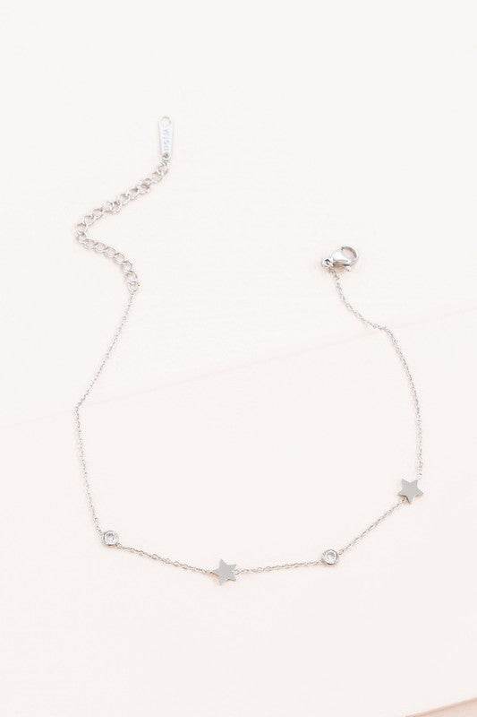 Starry Eyed Rhinestone Anklet - Shop Style & More | Fresh Looks, Everyday Deals & Free Shipping