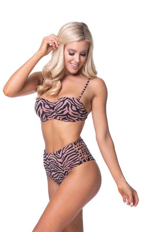 Zebra print underwire bikini set - Shop Style & More | Fresh Looks, Everyday Deals & Free Shipping