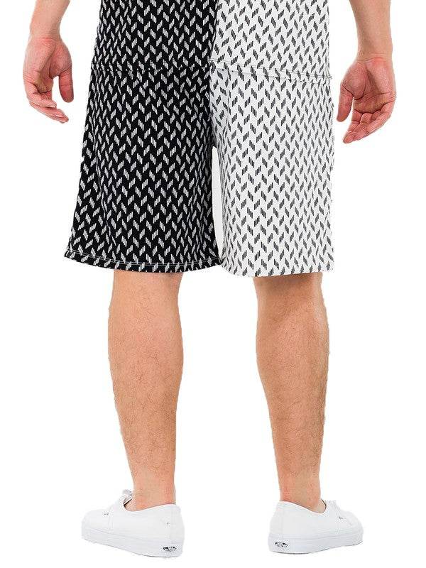 Weiv Mens Diamond Two Tone Print Shorts - Shop Style & More | Fresh Looks, Everyday Deals & Free Shipping