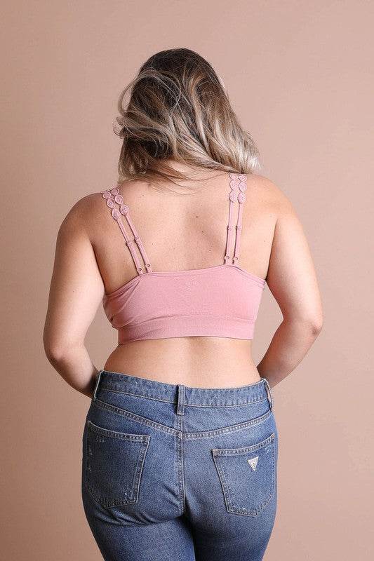 Boho Eye Lace Applique Bralette Plus Size - Shop Style & More | Fresh Looks, Everyday Deals & Free Shipping