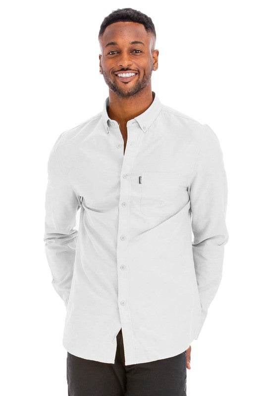 Mens Solid Long Sleeve Button Down - Shop Style & More | Fresh Looks, Everyday Deals & Free Shipping