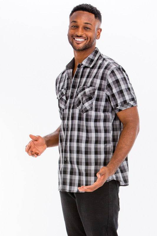 Mens Checkered Button Down Shirt - Shop Style & More | Fresh Looks, Everyday Deals & Free Shipping