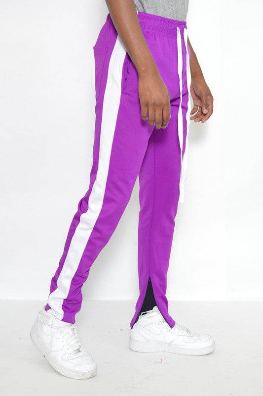 SLIM FIT SINGLE STRIPE TRACK PANT - Shop Style & More | Fresh Looks, Everyday Deals & Free Shipping