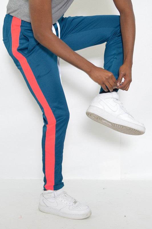 SLIM FIT SINGLE STRIPE TRACK PANT - Shop Style & More | Fresh Looks, Everyday Deals & Free Shipping