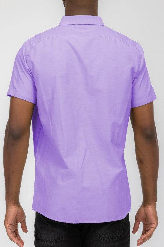MENS PASTEL COLOR SHORT SLEEVE BUTTON DOWN - Shop Style & More | Fresh Looks, Everyday Deals & Free Shipping