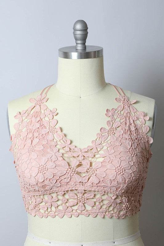 Crochet Daisy Longline Bralette Plus - Shop Style & More | Fresh Looks, Everyday Deals & Free Shipping