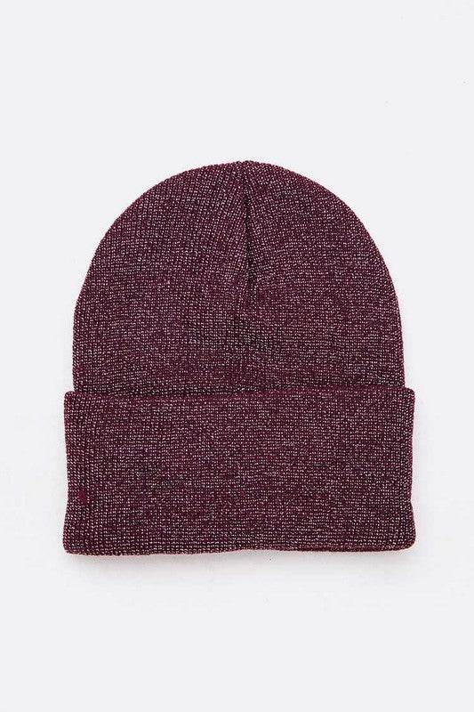 Metallic Basic Knit Cuffed Beanie Set - Shop Style & More | Fresh Looks, Everyday Deals & Free Shipping