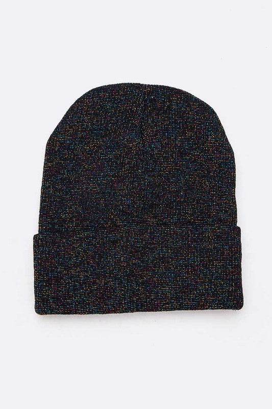 Metallic Basic Knit Cuffed Beanie Set - Shop Style & More | Fresh Looks, Everyday Deals & Free Shipping