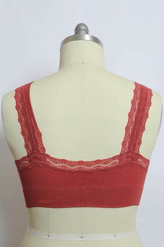 Lace Trim Padded Bralette Plus - Shop Style & More | Fresh Looks, Everyday Deals & Free Shipping