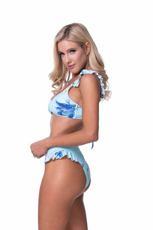 FLORAL RUFFLED BIKINI SET - Shop Style & More | Fresh Looks, Everyday Deals & Free Shipping