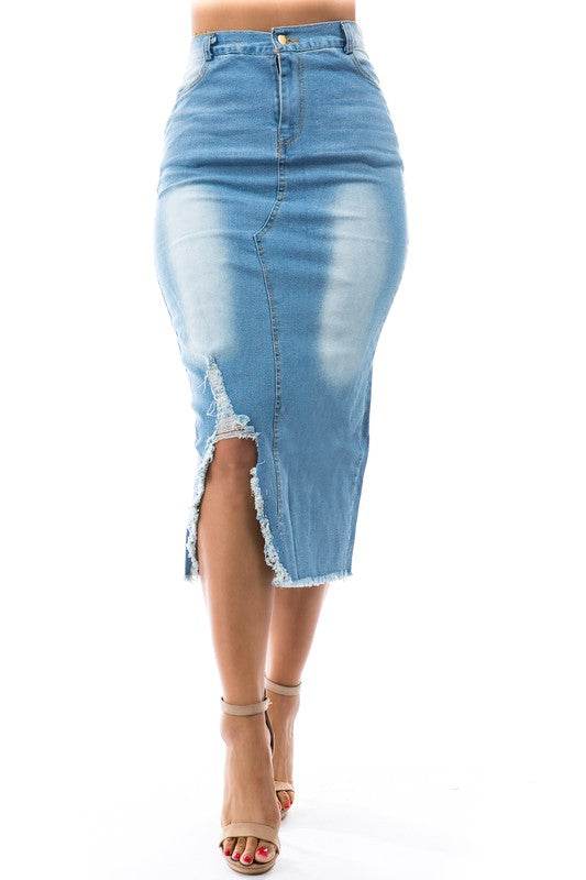 DENIM MAXI SKIRTS - Shop Style & More | Fresh Looks, Everyday Deals & Free Shipping