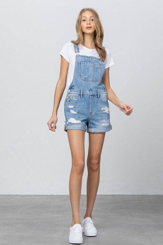 HIGH RISE SHORTALL OVERALL - Shop Style & More | Fresh Looks, Everyday Deals & Free Shipping