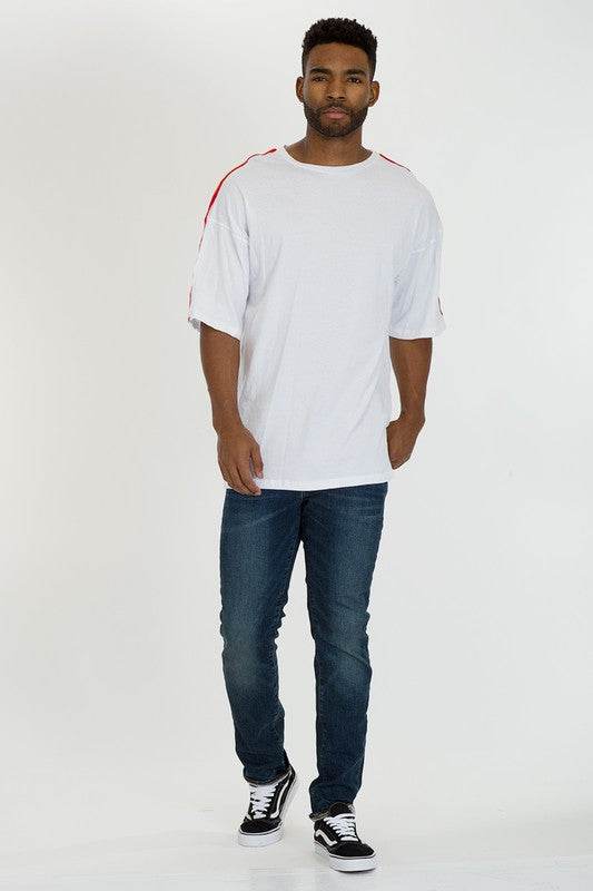 RAINBOW TAPE SHORT SLEEVE TSHIRT - Shop Style & More | Fresh Looks, Everyday Deals & Free Shipping