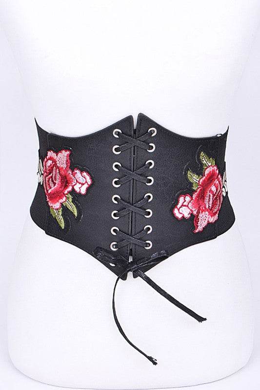 Rose Patch Corset Elastic Belt - Shop Style & More | Fresh Looks, Everyday Deals & Free Shipping