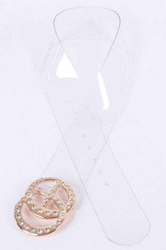 Crystal Logo Clear PVC Belt - Shop Style & More | Fresh Looks, Everyday Deals & Free Shipping