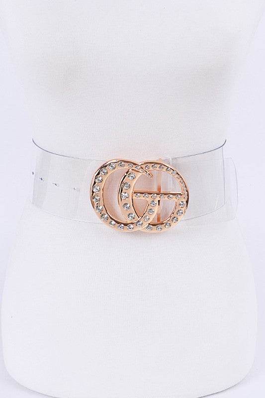 Crystal Logo Clear PVC Belt - Shop Style & More | Fresh Looks, Everyday Deals & Free Shipping