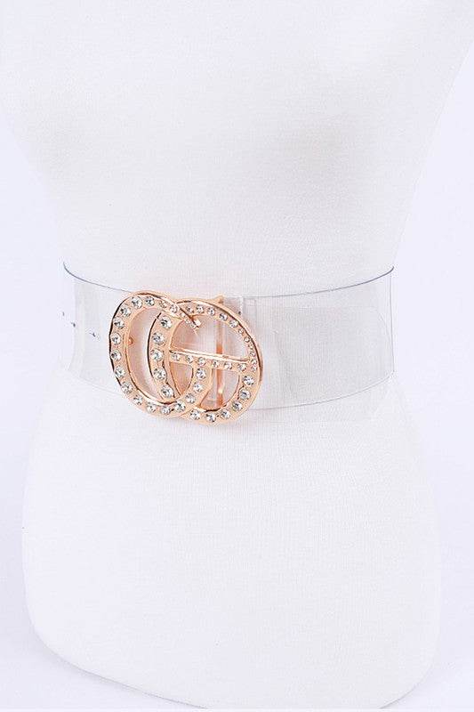 Crystal Logo Clear PVC Belt - Shop Style & More | Fresh Looks, Everyday Deals & Free Shipping
