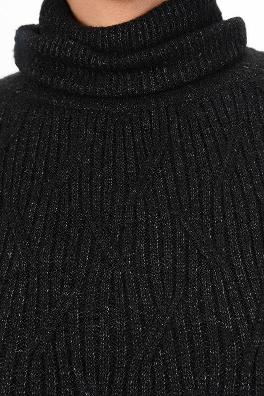 Loose Fit Turtleneck Long Sleeve Sweater Dress - Shop Style & More | Fresh Looks, Everyday Deals & Free Shipping