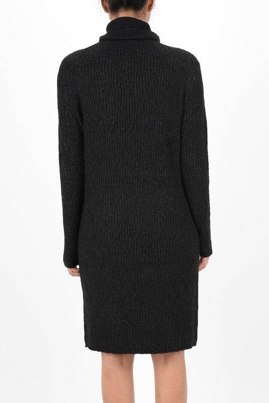 Loose Fit Turtleneck Long Sleeve Sweater Dress - Shop Style & More | Fresh Looks, Everyday Deals & Free Shipping