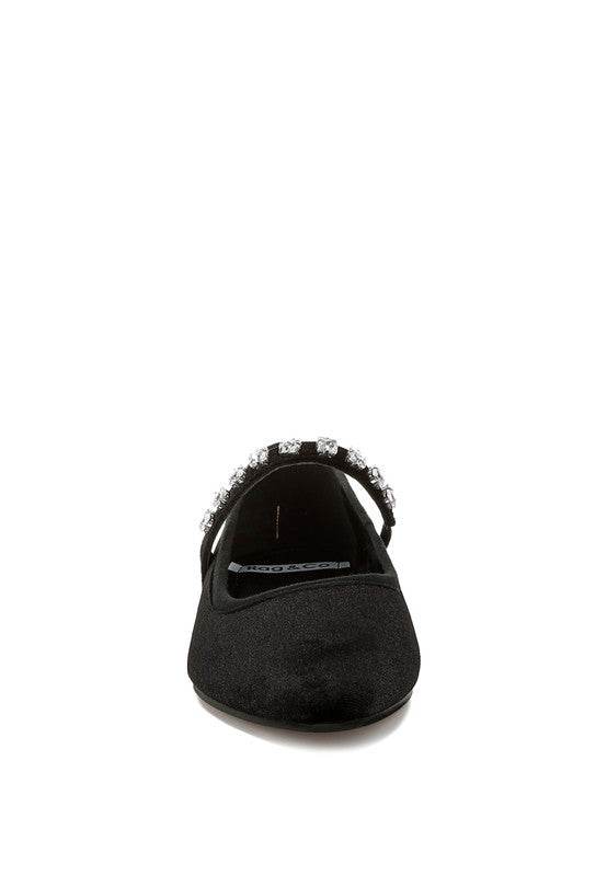 Aralia Velvet Mary Jane Ballerinas - Shop Style & More | Fresh Looks, Everyday Deals & Free Shipping