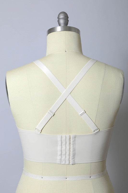 Faux Leather Longline Bralette Plus Size - Shop Style & More | Fresh Looks, Everyday Deals & Free Shipping