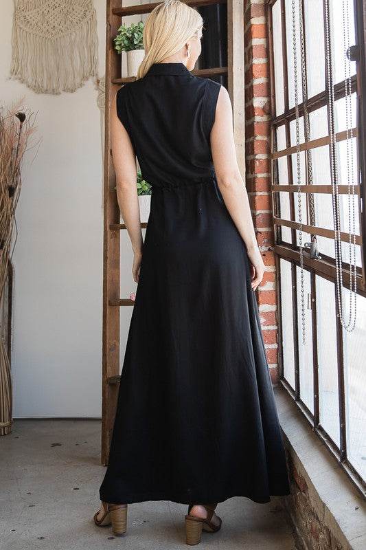 BUTTON DOWN MAXI DRESS - Shop Style & More | Fresh Looks, Everyday Deals & Free Shipping