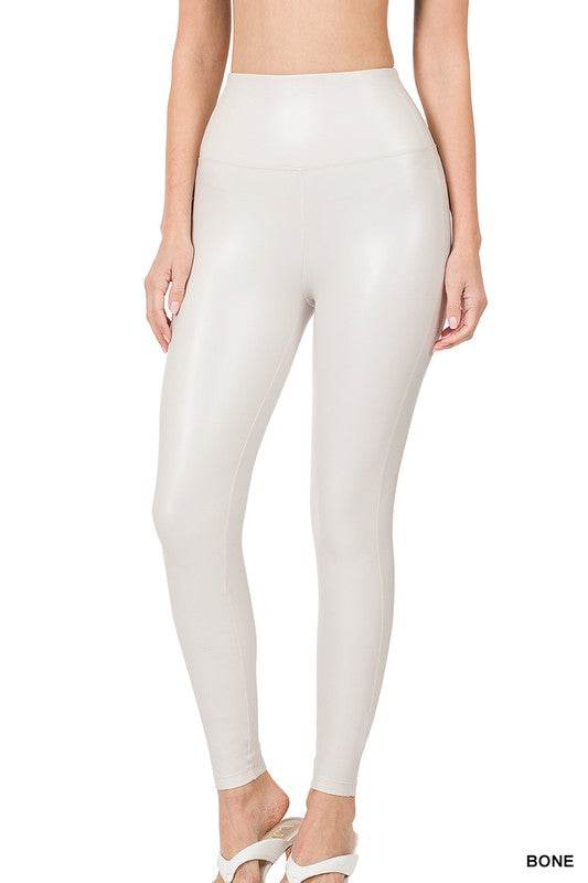 High Rise Faux Leather Leggings - Shop Style & More | Fresh Looks, Everyday Deals & Free Shipping
