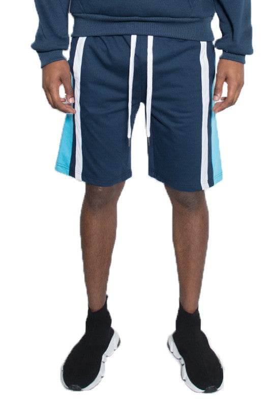 Weiv Mens Color Block Stripe Sweat Shorts - Shop Style & More | Fresh Looks, Everyday Deals & Free Shipping