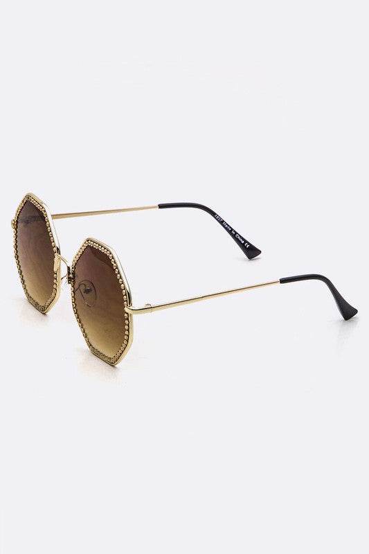 Austrian Crystal Octagon Oversize Sunglasses - Shop Style & More | Fresh Looks, Everyday Deals & Free Shipping