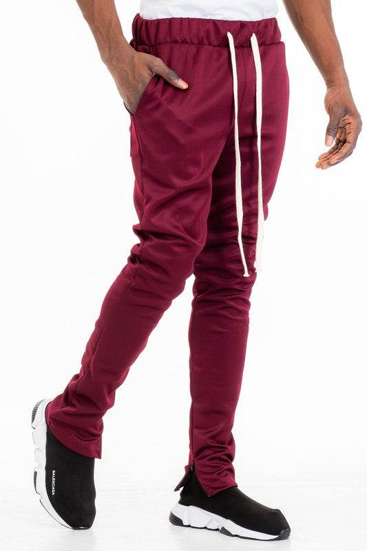 SOLID COLOR PLAIN BASIC TRACK PANTS - Shop Style & More | Fresh Looks, Everyday Deals & Free Shipping