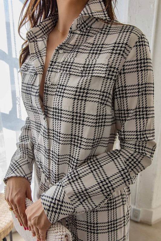 Rodeo Plaid Print Button Shirt Midi Dress - Shop Style & More | Fresh Looks, Everyday Deals & Free Shipping