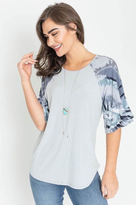 Tie Dye Ruffle Sleeve Tunic - Shop Style & More | Fresh Looks, Everyday Deals & Free Shipping
