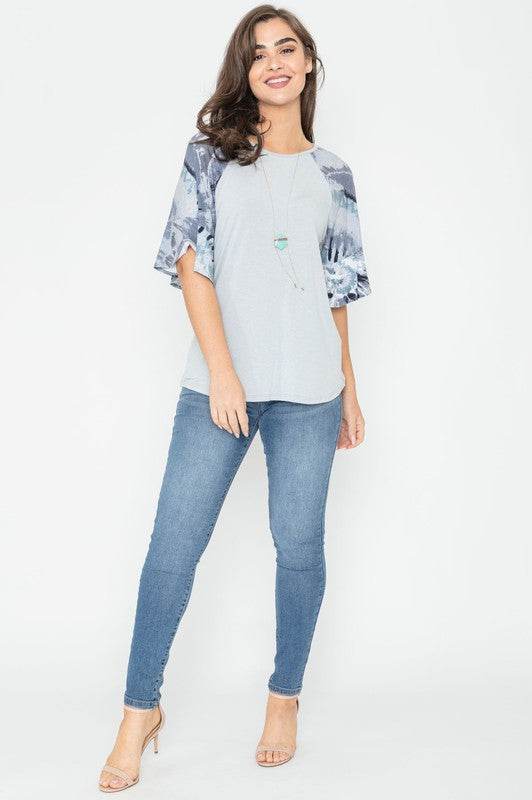Tie Dye Ruffle Sleeve Tunic - Shop Style & More | Fresh Looks, Everyday Deals & Free Shipping
