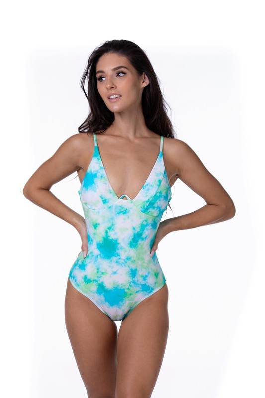 TIE DYE UNDERWIRE ONE PIECE SWIMEAR - Shop Style & More | Fresh Looks, Everyday Deals & Free Shipping