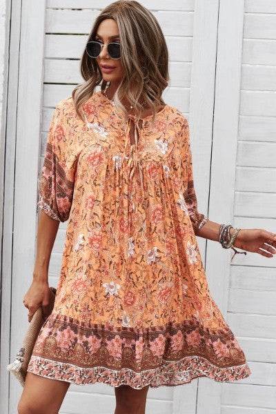 Floral babydoll shift dress - Shop Style & More | Fresh Looks, Everyday Deals & Free Shipping