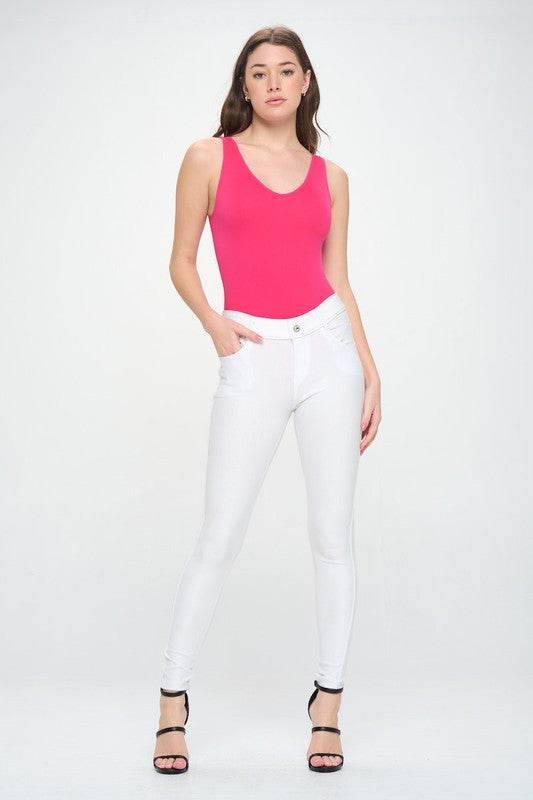 Reversible V-Neck Basic Tank Top Thong Bodysuit - Shop Style & More | Fresh Looks, Everyday Deals & Free Shipping