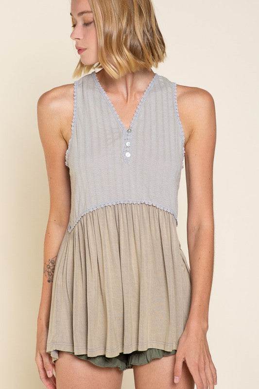 Simple But Unique Babydoll Knit Tank Top - Shop Style & More | Fresh Looks, Everyday Deals & Free Shipping