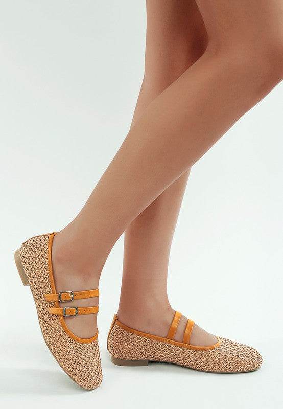 Warena Pin Buckle Strapped Ballerinas - Shop Style & More | Fresh Looks, Everyday Deals & Free Shipping