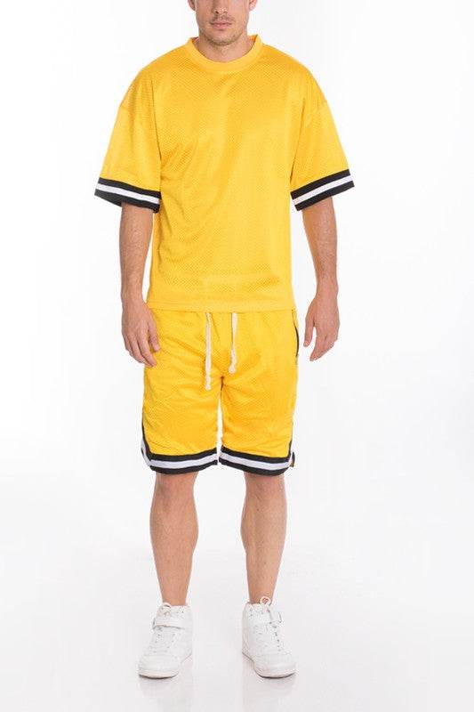 MESH SLEEVE TAPE ATHLETIC TSHIRT - Shop Style & More | Fresh Looks, Everyday Deals & Free Shipping