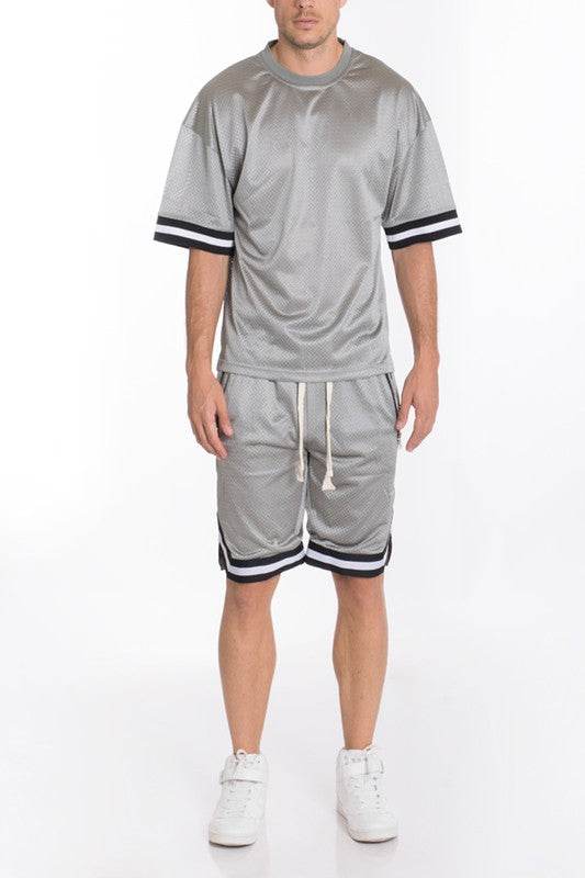 MESH SLEEVE TAPE ATHLETIC TSHIRT - Shop Style & More | Fresh Looks, Everyday Deals & Free Shipping
