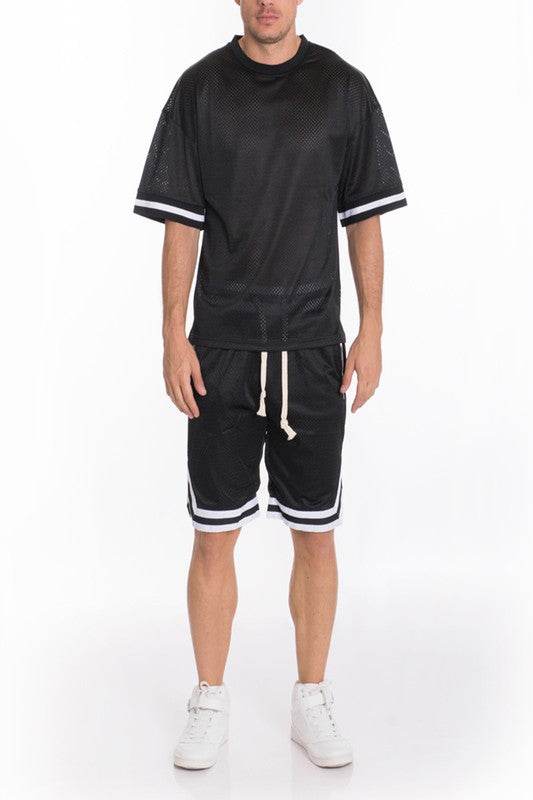 MESH SLEEVE TAPE ATHLETIC TSHIRT - Shop Style & More | Fresh Looks, Everyday Deals & Free Shipping