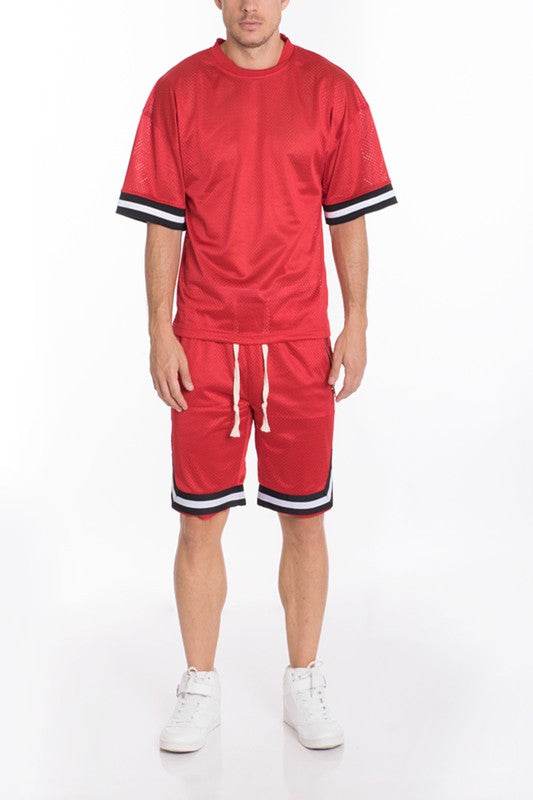 MESH SLEEVE TAPE ATHLETIC TSHIRT - Shop Style & More | Fresh Looks, Everyday Deals & Free Shipping